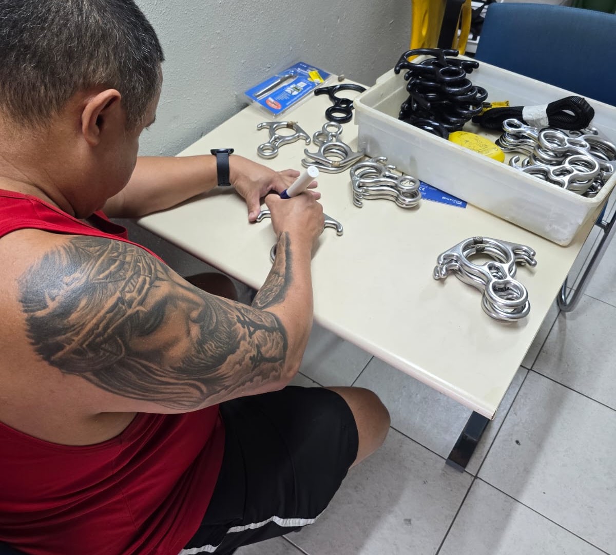 Subten Lemos gravando numeração